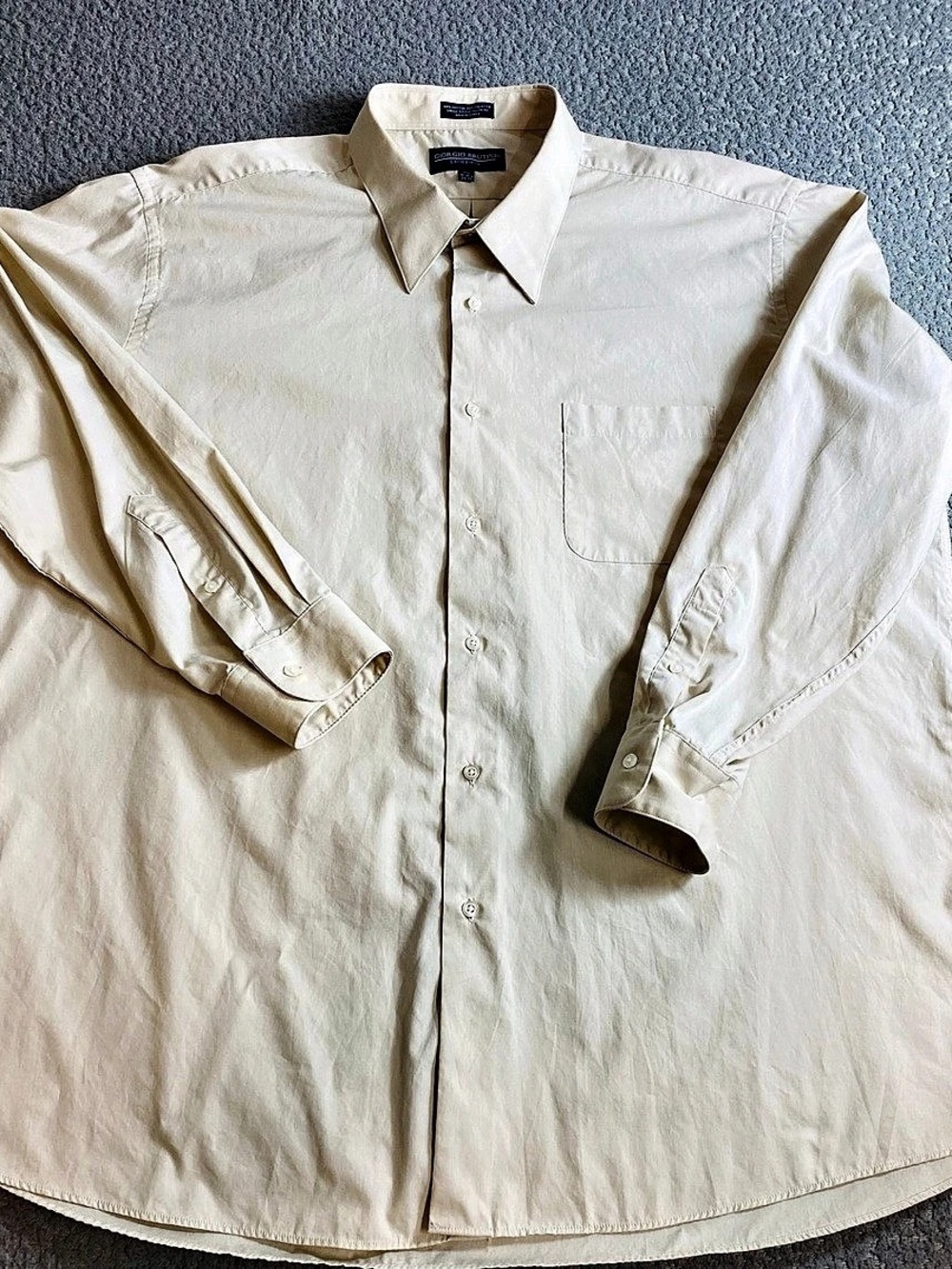 Giorgio Brutini Collezione Casual Button Down Cream XXL